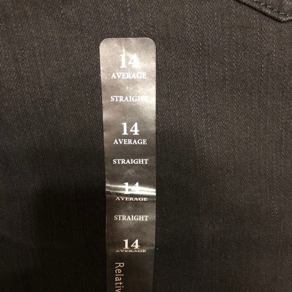 NWT Relativity Black Straight Jeans 0593 - Picture 8 of 9